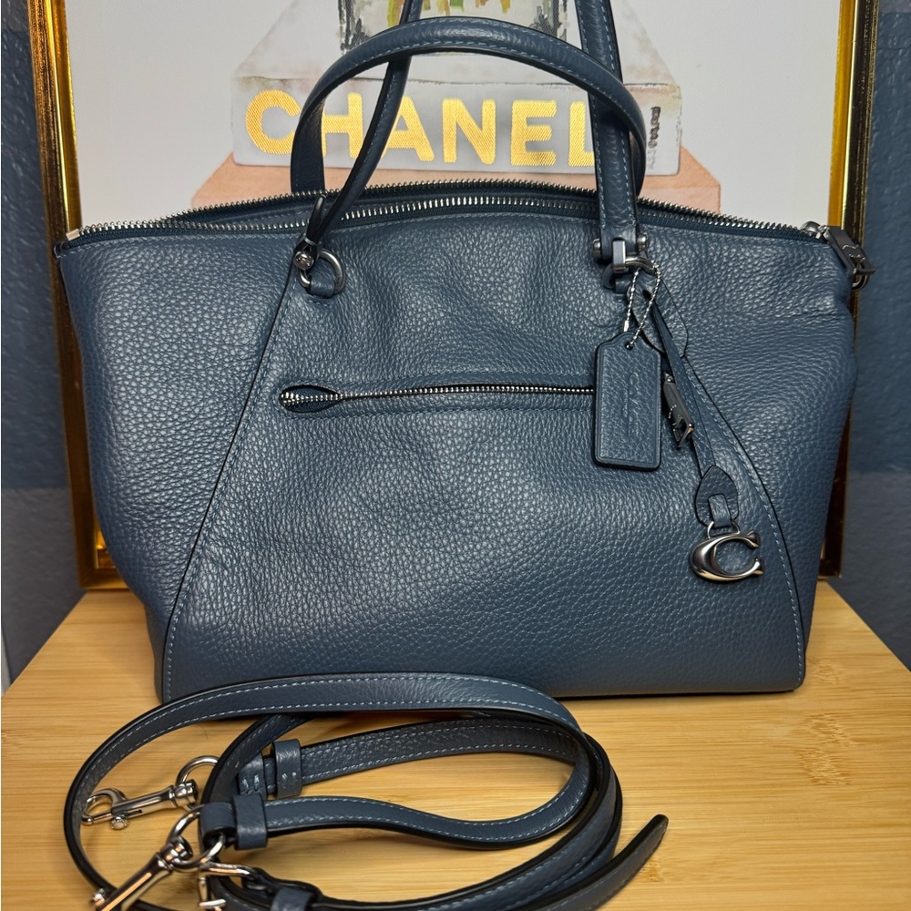 Coach Blue Leather Satchel